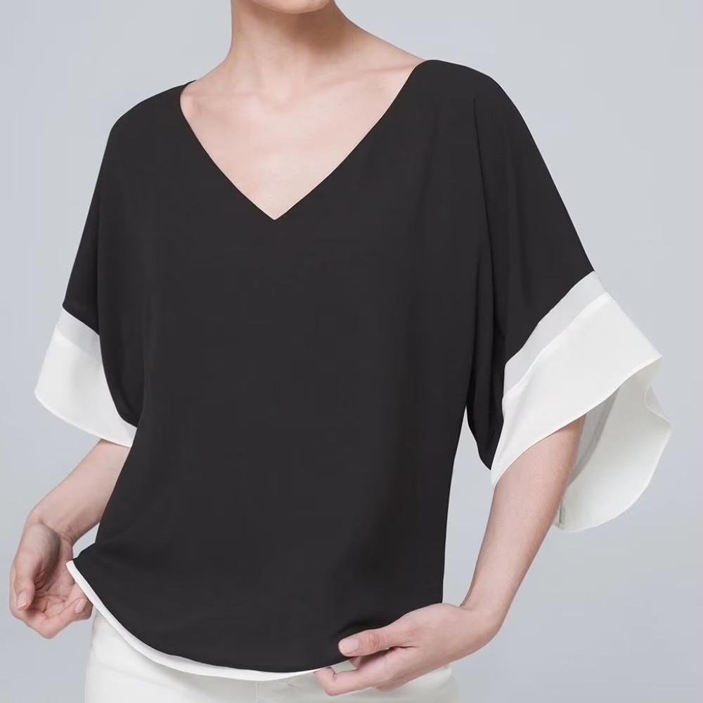 White House Black Market Kimono Sleeve Blouse